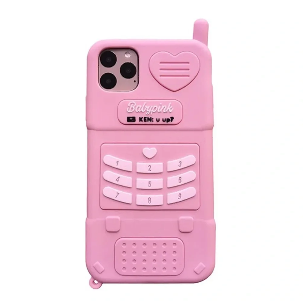 Cute Pink Barbie Girl Pink Phone Anti Drop ( iPhone 13)